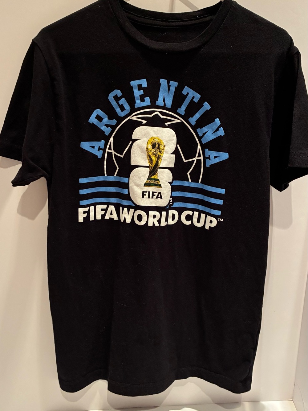 Argentina FIFA World Cup Black Graphic T‑Shirt